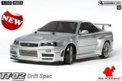 TAMİYA 1/10 Nissan Nismo R34 GT-R Z-Tune - TT02D Drift Spec.Chassis Kit (Demonte)