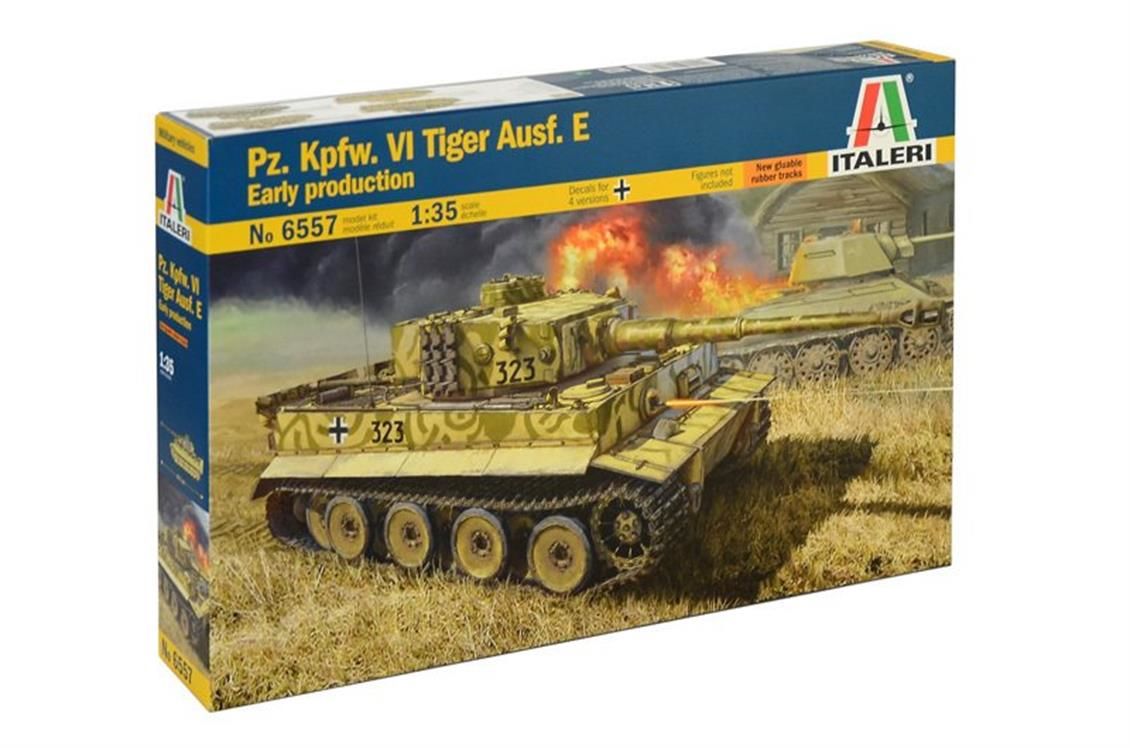 Italeri 6557S 1/35 Pz.Kpfw.VI Tiger Ausf.E Tank Demonte Plastik Maketi