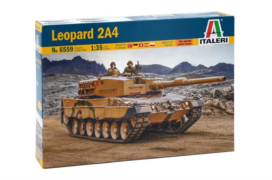 Italeri 6559S 1/35 Leopard 2A4 Tank Demonte Plastik Maketi