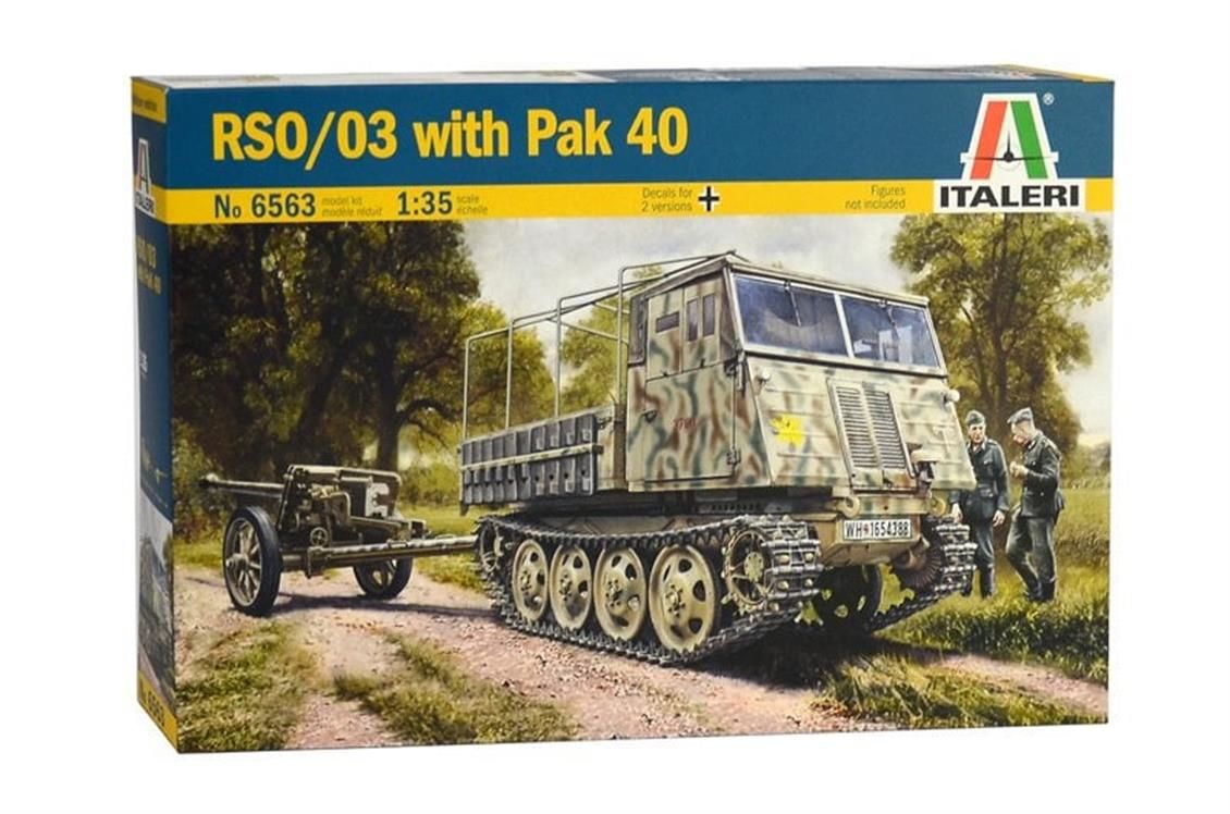Italeri 6563S 1/35 RSO/03 PaK 40'lı Paletli Askeri Araç Demonte Plastik Maketi