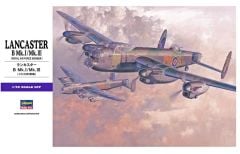 Hasegawa E23 00553 1/72 Ölçek Lancaster B. MK.I/MK.III Savaş Uçağı Plastik Model Kiti