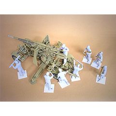 Hobby Fan HF568 1/35 Flak18 Africa Corps. 8 Adet RESIN Figür Seti