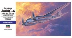 Hasegawa E32 01562 1/72 Ölçek Junkers JU88G-6 (Gece Avcısı) Savaş Uçağı Plastik Model Kiti