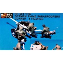 Hobby Fan HF547 1/35 German Eastern Front Pocket Launcher  Crew (2) (W/Launcher Part) 4 Adet RESIN Figür Seti