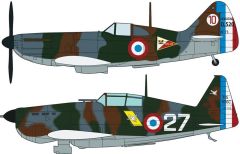 Hasegawa 01941 1/72 Ölçek Morane Saulnier M.S.406 & Dewoitine D.5 (Limited Edition) Savaş Uçağı Plastik Model Kiti