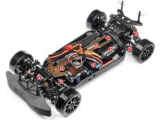 Maverick Strada Red DC Brushless 1/10 RTR Electric Drift Car