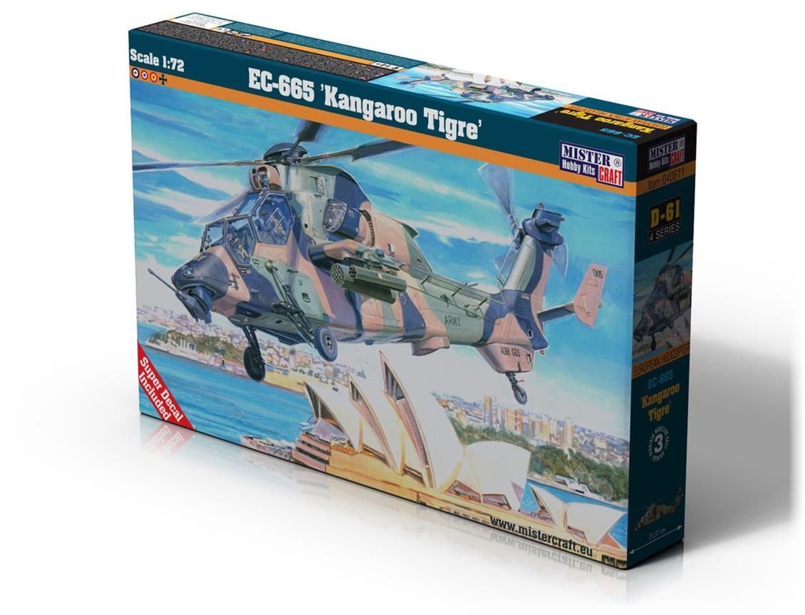 Mistercraft D061 1/72 EC-665 (Kangaroo Tigre) Helikopter Demonte Plastik Maketi