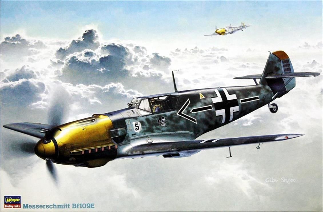 Hasegawa ST1 08051 1/32 Ölçek Messerschmitt Bf109E Savaş Uçağı Plastik Model Kiti