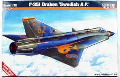 Mistercraft D088 1/72 F-35J Draken (Swedish A.F.) Savaş Uçağı Demonte Plastik Maketi