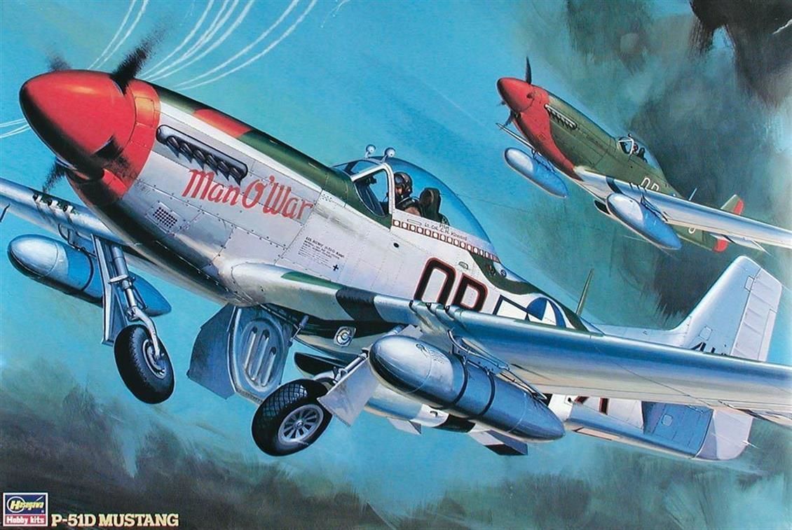 Hasegawa ST5 08055 1/32 Ölçek P-51D Mustang Savaş Uçağı Plastik Model Kiti