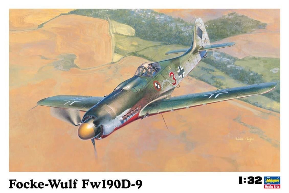 Hasegawa ST19 08069 1/32 Ölçek Focke-Wulf Fw190D-9 Savaş Uçağı Plastik Model Kiti