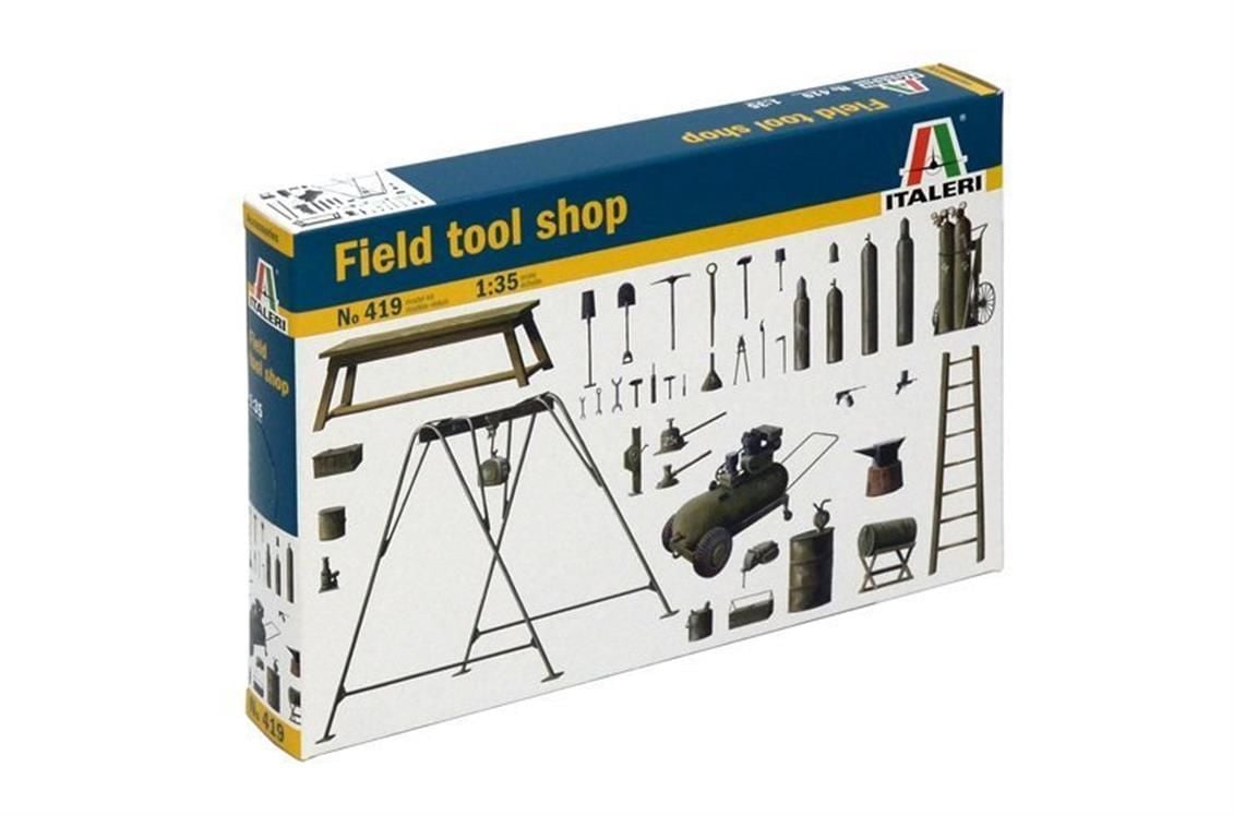 Italeri 0419S 1/35 Tamirhane Ekipmanları Demonte Plastik Maketi