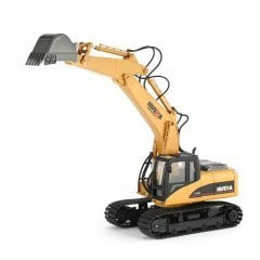 Huina 1550 1/14 Ölçek, Ekskavatör, Metal Kepçeli, 15 Kanal Uzaktan Kumandalı İş Makinası