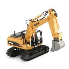 Huina 1550 1/14 Ölçek, Ekskavatör, Metal Kepçeli, 15 Kanal Uzaktan Kumandalı İş Makinası