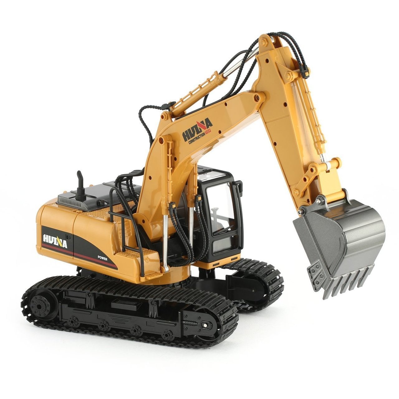 Huina 1550 1/14 Ölçek, Ekskavatör, Metal Kepçeli, 15 Kanal Uzaktan Kumandalı İş Makinası