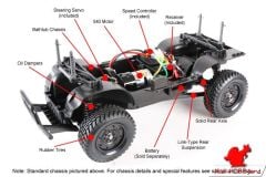 TAMIYA 1/10 Mitsubishi Pajero Rally - CC-01 Chassis - KİT DEMONTE