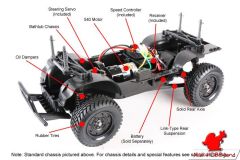 TAMIYA 1/10 Mitsubishi Pajero Rally - CC-01 Chassis - KİT DEMONTE