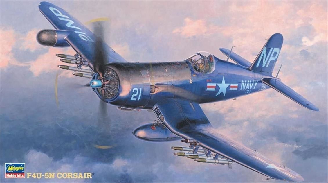 HasegawaJT75  09075 1/48 Ölçek F4U-5N Corsair Savaş Uçağı Plastik Model Kiti