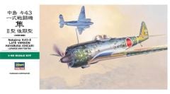 Hasegawa JT82 09082 1/48 Ölçek Nakajima Ki-43-II Late Version Hayabusa (Oscar) Savaş Uçağı Plastik Model Kiti
