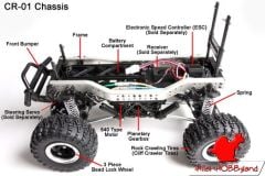 Tamiya 1/10 Mercedes Benz Unimog 406 Series U900 (CR-01) Crawler Chassis Kit (Demonte)