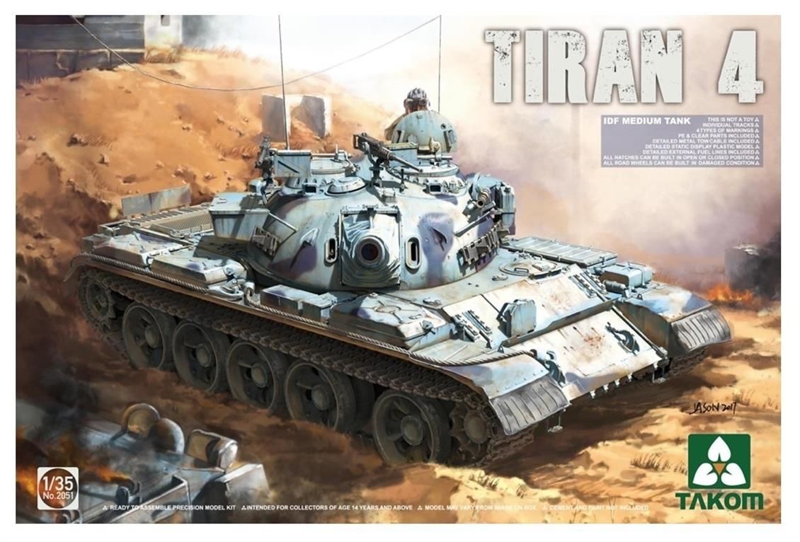 Takom 2051 1/35 Tiran-4 IDF Orta Tank Maketi