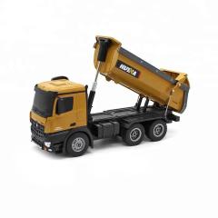 Huina 1573 1/14 Ölçek, Damperli Kamyon, Metal Destekli, 10 Kanal Uzaktan Kumandalı İş Makinası