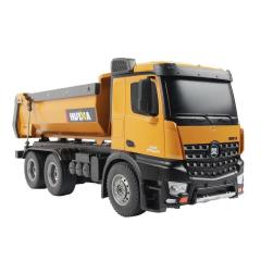 Huina 1573 1/14 Ölçek, Damperli Kamyon, Metal Destekli, 10 Kanal Uzaktan Kumandalı İş Makinası