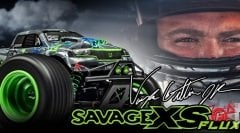 HPI 1/16 Savage XS Flux Vaughn Gittin Jr Signature Edition Waterproof 2.4GHz 4WD RTR