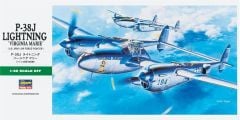 Hasegawa JT1 09101 1/48 Ölçek P-38J Lightning Savaş Uçağı Plastik Model Kiti