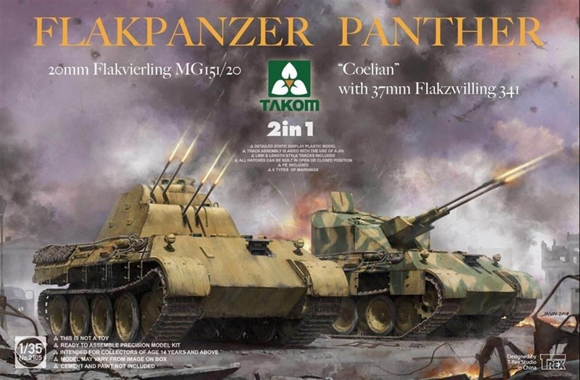 Takom 2105 1/35 Flakpanzer Panther “Coelian” Maket