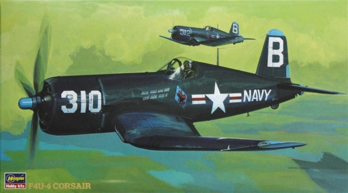 Hasegawa JT25 09125 1/48 Ölçek F4U-4 Corsair Savaş Uçağı Plastik Model Kiti