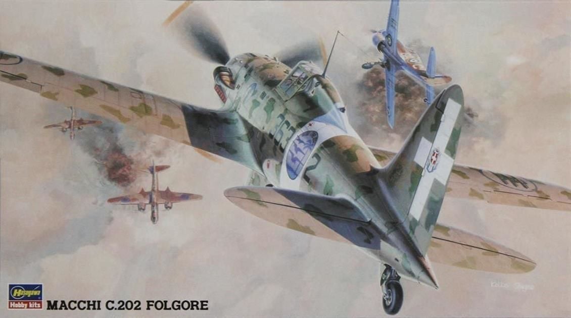 Hasegawa JT32 09132 1/48 Ölçek Macchi C.202 Folgore Savaş Uçağı Plastik Model Kiti