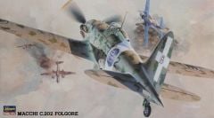 Hasegawa JT32 09132 1/48 Ölçek Macchi C.202 Folgore Savaş Uçağı Plastik Model Kiti