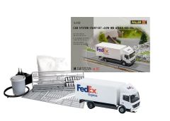 Faller 161488 1/87 Car System Başlangıç Seti,MB FedEx Kamyonlu