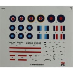 PM Model 308 1/72 Kraliyet Donanması Beech C-45 Expreditor Eğitim Ve Nakliye Uçağı Demonte Plastik Maketi