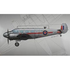 PM Model 308 1/72 Kraliyet Donanması Beech C-45 Expreditor Eğitim Ve Nakliye Uçağı Demonte Plastik Maketi