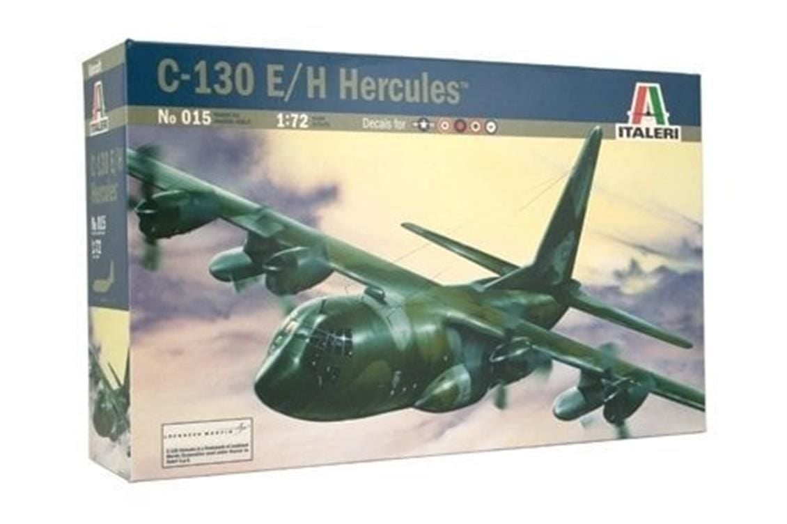 Italeri 0015S 1/72 C-130 Hercules E/H Askeri Uçak Demonte Plastik Maketi
