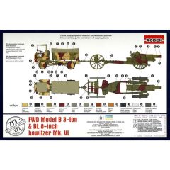 713 1/72 FWD Model B 3 ton and BL 8-inch howitzer