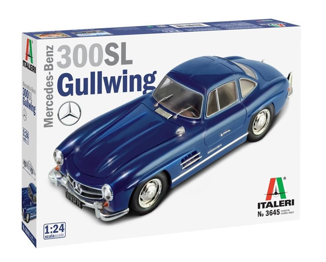 Italeri 3645S 1/24 Mercedes 300 SL Gullwing Coupe Araba Demonte Plastik Maketi