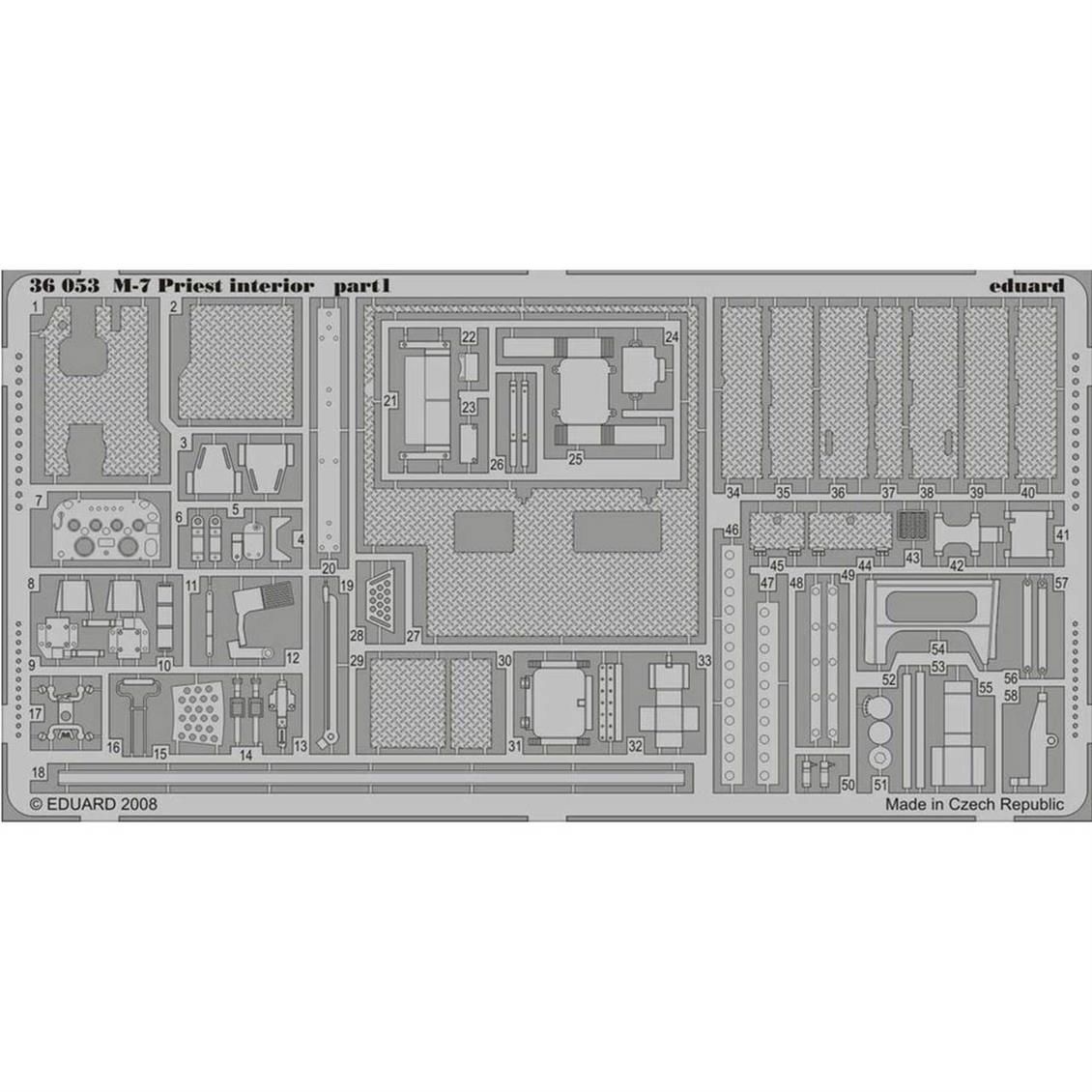 36053 1/35 M-7 İÇ DETAY SETİ - STD.PHOTO ETCHED SE