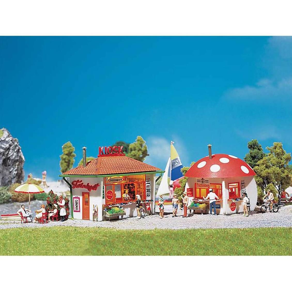 Faller 120135 1/87 Küçük Büfe ( 2 Adet ) Demonte Plastik Maketi