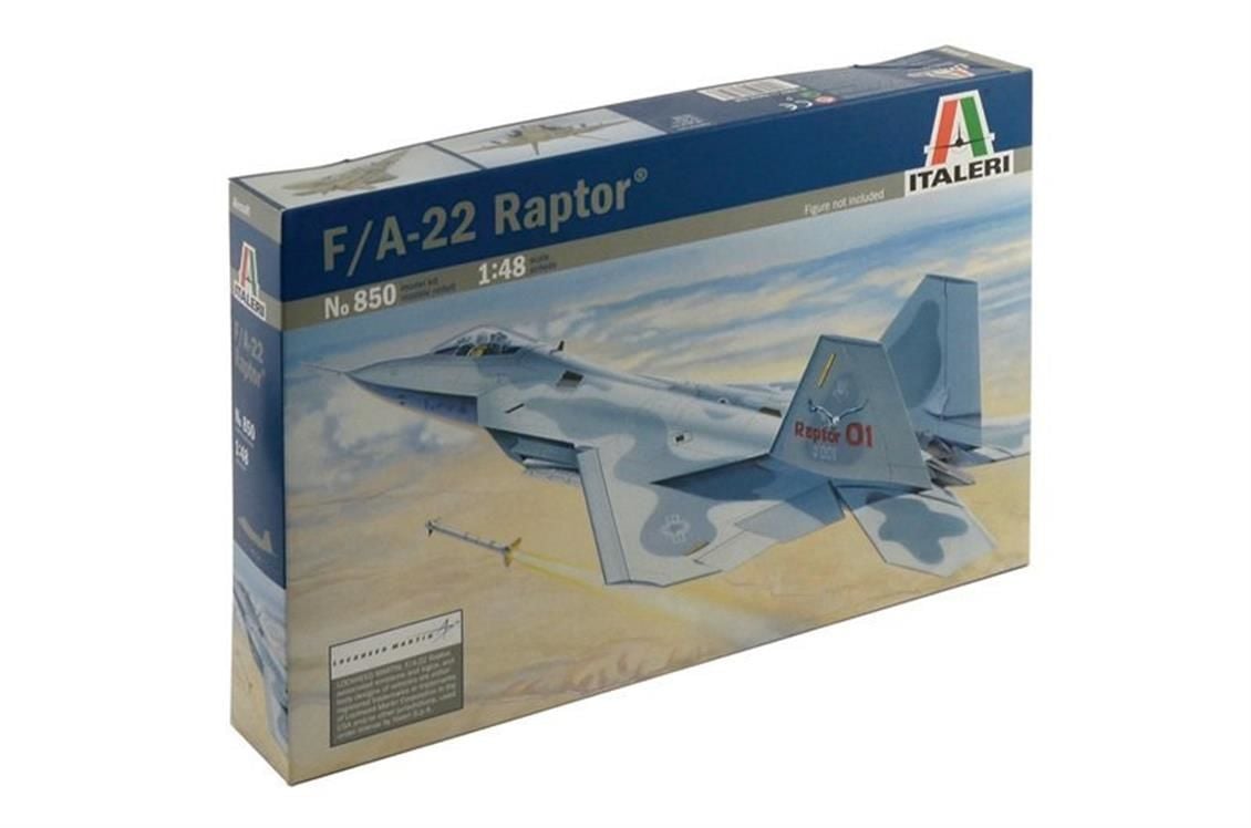 Italeri 0850S 1/48 F-22 Raptor Savaş Uçağı Demonte Plastik Maketi