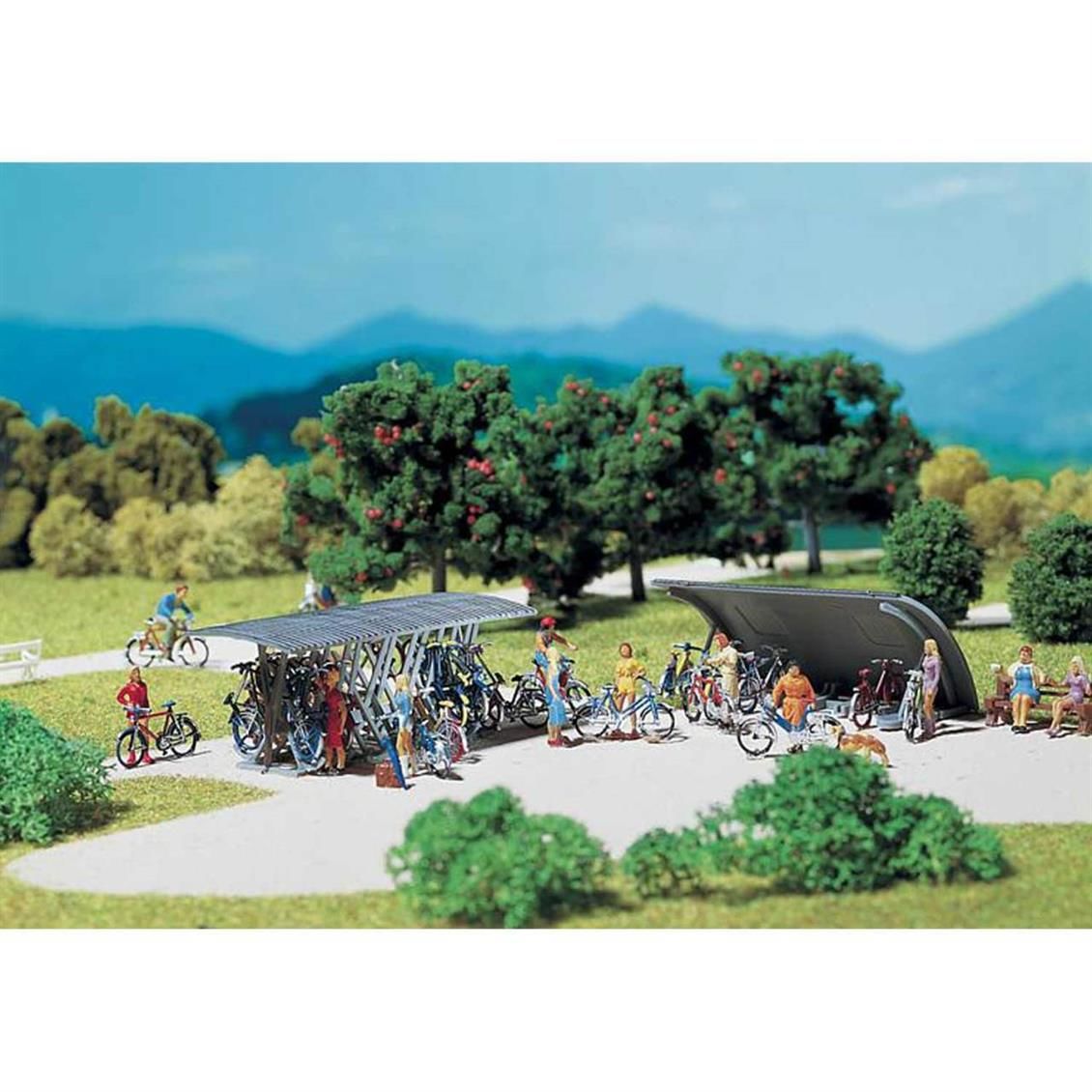 Faller 180584 1/87 Bisiklet Park Standı ( 2 Adet ) Demonte Plastik Maketi