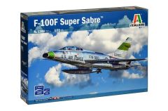 Italeri 1398S 1/72 F-100F Super Sabre Savaş Uçağı Demonte Plastik Maketi