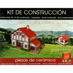 Domenech 3505 Kantabria Tipik Dağ Evi, 17x12x10 Cm. Demonte Taş Maketi