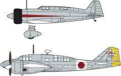 Hasegawa 02243 1/72 Ölçek Mitsubishi Ki15-I Type 97 (Babs) & Ki46-II/III Type 100 Command Recon. Plane (Dinah) (Two kits in the