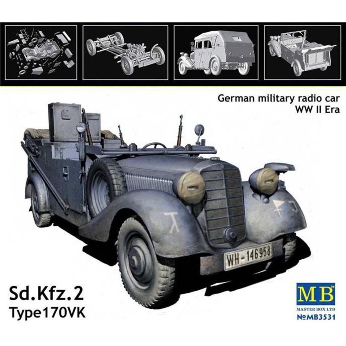 3531 1/35 SD.KFZ. 2 TYPE 170 VK, GERMAN MİLİTARY R