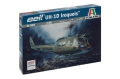 Italeri 0849S 1/48 UH-1D (Slick) Askeri Helikopter Demonte Plastik Maketi