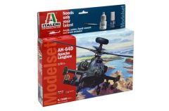 Italeri 71080 1/72 AH-64D Apache Longbow Askeri Helikopter Demonte Plastik Maket Seti