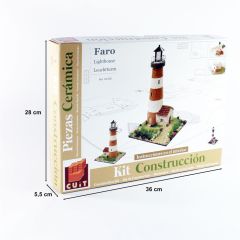 Domenech 3526 Faro Deniz Feneri, 20x20x25 Cm. Demonte Taş Maketi